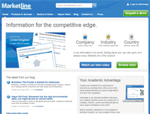 Tablet Screenshot of marketline.com